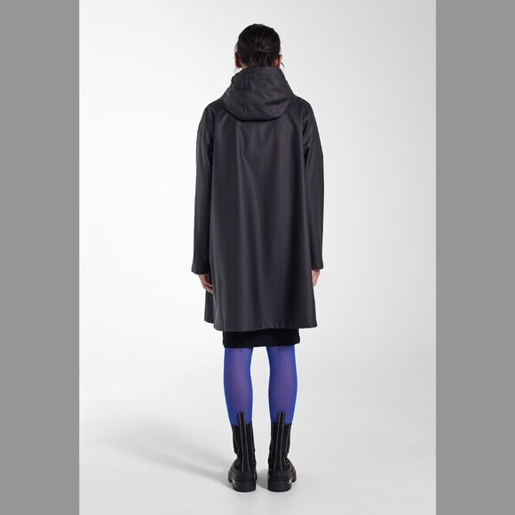 STUTTERHEIM Mosebacke Lightweight Hooded Raincoat Embossed Snaps Hoodie - Picture 9 of 13